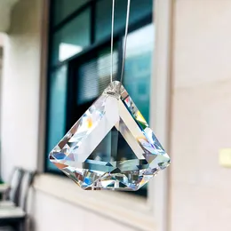 K9 Clear Diamond Crystals Prism wiszący szklany żyrandole fasetowane Części Bolenia Suncatcher Rainbow Crystal Wedding Centerpiece