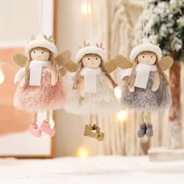 Nowe dekoracje świąteczne choinka wisiorek Top kapelusz Angel Red Love Girl