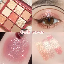Eye Shadow Red Wine Party Mashed Potato Sequin Eyeshadow Peach Blossom Luminous Pearlescent Waterproof Glitter Palette TSLM1