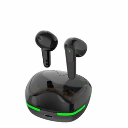 Pro60 Bluetooth EARPHON TWS Audifonos LED oddychający światło szum anulowanie bezprzewodowe słuchawki do uszu słuchawki o niskim opóźnieniu