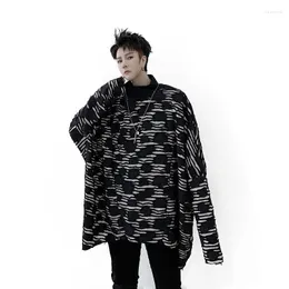 Men's Hoodies Men's & Sweatshirts Men Women Turtleneck Vintage Print Pullover Cloak Sweatshirt Male Streetwear Punk Hip Hop Gothic