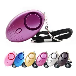 DHL Scream Loud Keychain Alarms Gift 130db Egg Shape Self Defense Alarm Girl Women Security Protect Alert Persönliche Sicherheit FY7620 928