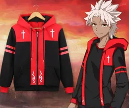 Moletons masculinos Fate Apocrypha Grand Order Cosplay Fantasia FGO Casaco com capuz Jaqueta