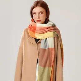Lenços de inverno mulheres luxo feminino britânico Bagh cercou a faux caxemira lenço de moda feminina shawl de outono de uso duplo y2209