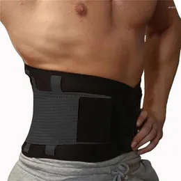 Mäns kroppsformar Herr Slim Fit Abdominal midja Svettbälte Solid ryggstöd Andningsbehandling Absorbera Sport Gear