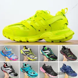 2022 Designer de luxo atletismo 3.0 tênis masculino plataforma sapatos casuais branco preto net nylon impresso sapatos esportivos de couro cintos triplos 36-45 com letras b M29