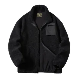 Mens Down Parkas Cashmere Coat Mens bomull med och tjock teddy Scratch Sweater Jacket 220928