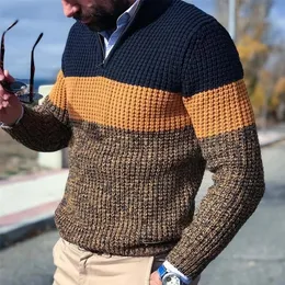 Męskie swetry męskie swetra Sweter Spring Val V Szyjka Pullover Jumper Długie rękaw Casual Loose Męskie Zimowe Zime Topss Plus Size 220928