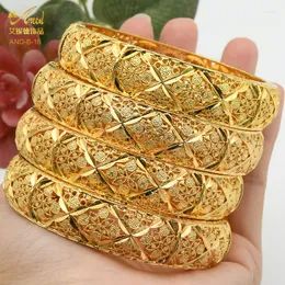 Bangle African Dubai Gold Plated Jewelry Bangles For Women Ethiopian Brdial Wedding Party Gifts Middle East Arab Bracelets