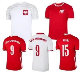 ポーランドサッカージャージカスタマイズ22-23ホームタイの品質ヤクダ7ミリック9 lewandowski 10クリチョウィアク11 grosicki 19 zielinskiウェア