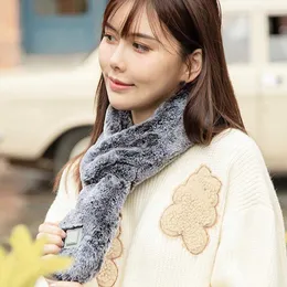 Scarves Thermal Scarf Soft USB Rechargeable Quick Heating Adjustable 3 Levels Winter Cold Protection Heated s Y2209