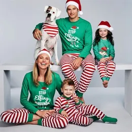 Семейные подходящие наряды Рождество Семейство, соответствующая пижаме, рождественская мать, отец, детская одежда, наборы семьи, Семейство, 2 штуки костюма для сна Пижамы 220928