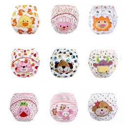 Tygblöjor 3PC Baby Lovely Cartoon Waterproof Potty Training Panties Födda underbyxor inte 220927