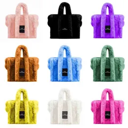 Marc Tote Bag Bag Plush Handbag Pags Underarm Trend Trend Solid Conder Crossbody Bag Women 220913