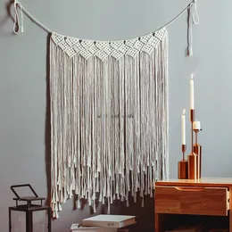 Dzianin Tassel drzwi kurtyna maroko makrama wisząca nordycka gobelin dekoracje ścienne wieszak boho home dekoracje artystyczne okno Tassel