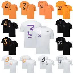 2022 F1 레이싱 티셔츠 여름 포뮬러 1 팀 팬 대형 T 셔츠 짧은 슬리브 드라이버 레이스 유니폼 편안한 통기성 통기성 265s