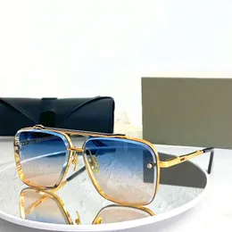 Dita mach zes mannen dames zonnebrillen ontwerper metaal vintage polygon diamant gesneden klassieke ambachtelijke collectie zonnebril originele doos