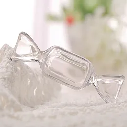 100pcs plastik düğün şeker şekli kutular şeffaf açık tatlı şekilli kasa depolama konteyneri bebek duşu lehine toptan mini mücevher bileklik küpe depolama