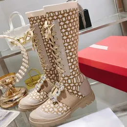 يعيد تدوين الأنيقة المتماسكة الجورب الحذاء للأزياء النسائية للأزياء الكريستال الكريستال منصة قضية الأحذية