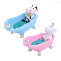 Sabão pratos 1pc Caixa de armazenamento encantadora Cartoon Animal Bathtub Summer Summer