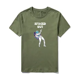 ファッションサマートップTシャツメンズかわいい面白いスペースマン宇宙飛行士TシャツクールなOネックTシャツカジュアルラウンドネックショートスリーブティー