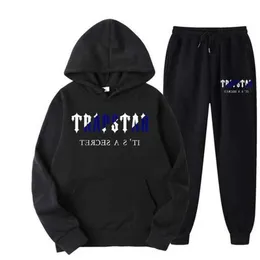 Ruos masculinos Setelan Olahraga PRIA Motif Trapstar Hoodie Dan Celana Longgar Hangat Dalam 15 Warna Untuk Jogging Baru Untuk 2022 G220927