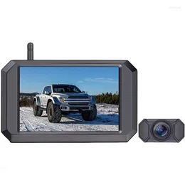 Bil bakifrån kameror 5 tum digital trådlös säkerhetskopieringskamerasystem 1080p HD IP68 Vattentät för lastbilshamper