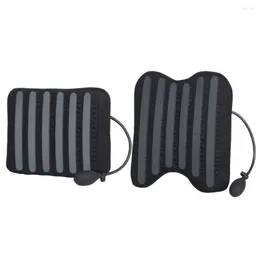 カーシートカバーメモリフォームウエストクッションサポートIatable Lumbar Air Pillow Back Massager for Home Office