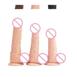 Itens de beleza Soft Big Dildo realista imitação de vasos sanguíneos pênis com ventosa BDSM G-Spot estimulador de vagina dildos femininos galo brinquedos sensuais