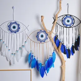 Christmas Decorations Festive Party Supplies Home Garden Cross Border Devils Eye Decor Dream Catcher Wall Decoration Room RRB15898