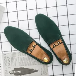 Solid Classic Loafers Men Color Shoes Faux Suede Retro Simple Slip-On Fashion Business Casual Wedding Daily Daily 66