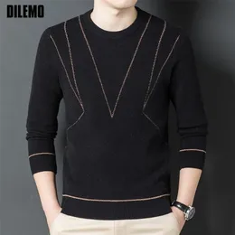 Mens Sweaters Top Grade Fashion Brand Knit Pullover Knitted Sweater Men Designer Trendy Aesthetic Streetwear Casual Jumper Men Clothes 220929