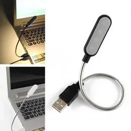 USB Foldbar Night Light LED Mini Reading Table Lamp Portable Notebook Power Socket Lights For Desk Decorat PC Keyboard Lighting
