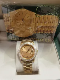 Z oryginalnym zegarem pudełka Prezydent 41 mm Datejust 116334 Sapphire Glass Asia 2813 Ruch Mechaniczne automatyczne męże zegarki 2022