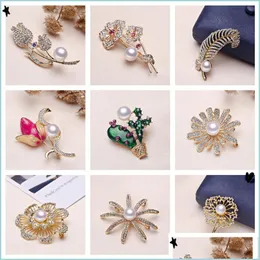 Szpilki broszki naturalne broszki perłowe 8-10 mm broszki kwiatowe szpilki dla kobiet dziewczyny ślubne prezent mody biżuterii