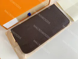 Moda Women embreagem carteira especial Carteira Lady Lady Classical Burse com caixa laranja 60017 Moeda Burse Gold Hardware Zippy Wallet N41660 Fechamento de Zip