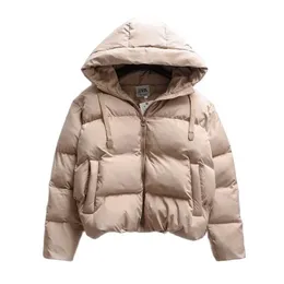 Women's Down Parkas 2021 New Women Winter Cotton Coat Padded Autumn Hooded Parkas Warm Down Woman Jacket厚い女性のカジュアルレディースパフジャケットT220928