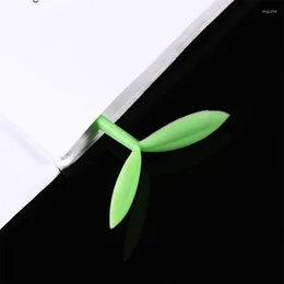 Каваи каратка закладка в закладки силиконовые травы творческие милые зеленые листья милые корейские канцелярские товары