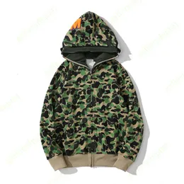 Men's Hoodies Sweatshirts Green Designer Hoodies Shark Mens Hoodie Tech Fleeces Women Sweatshirts Sweaters Hoody Oversized Color Camo Wide Full Zip Double Cap