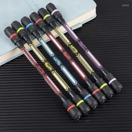 1PCS Spinning Gel Pens Creative Dorosły Dzieci stres Ulwież się gier Pióro plastikowe antypoślizgowe ręce Kawaii School School