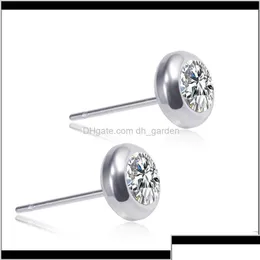 Pra￧o de a￧o inoxid￡vel Diamante Mulheres Earrings Mens Earings Stud Ear J￳ias Will e Sandy Gift PS1844 PKN7Q HS6ZP Drop Delivery 2 Otorl