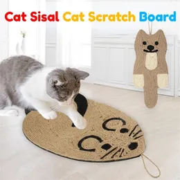 Tiragraffi per mobili per gatti Scratcher Board Toys Scratching Post Mat Soft Bed Claws Care Pet Scratch Resistant Sisal Tower Tree 220928