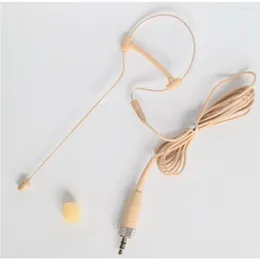 Microphones Cream Single Earset Headset Microphone For G2 G3 G4 Wireless Mics BodyPack System 2 Comfortable Design
