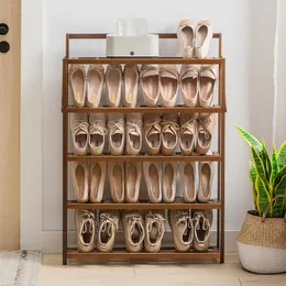 Clothing Storage Modern Wooden Shoe Cabinets Foldable Space Saving Classic Armarios De Zapatos Entryway Furniture OC50XG