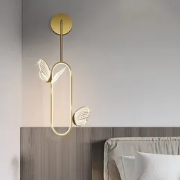LED Butterfly Wandlampen Nordische Innenbeleuchtung moderne leichte Schlafzimmer Schlafzimmer Hausdekoration Wandleuchte