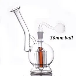 14mm Joint Glass Oil Burner Bong Bubbler Water Pipe Arm Tree Perc Inline Diffuser Heavy Recycler Honeycomb Dab Rig Hookah with Male Oil Burner Pipes Dhl Free