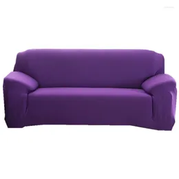 Stol täcker högkvalitativ elastisk soffa täcker glans fast färg slipcover kudde fallskydd anti-damm för vardagsrummet