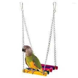 Andra fågelförsörjningar fåglar leksak husdjur papegoja parakeet budgie cockatiel bur leksaker hängande tok brinquedo hammock swing 1 st