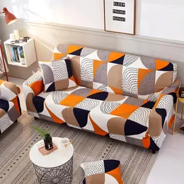 Stol täcker Decoruhome 1 PC SOFA Cover Printed Geometry Modern Stripe Flexible Stretchable Couch Slip Set For Living Room Anti-Dirty