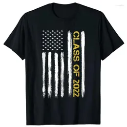 Men's T Shirts Men's T-Shirts Senior Class Of 2022 Patriotic American Flag Graduation Gift T-ShirtMen's